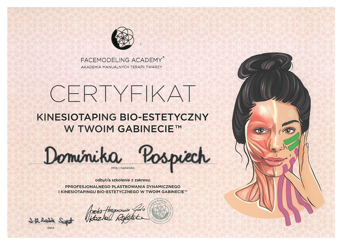 Dominika Pospiech - certyfikat